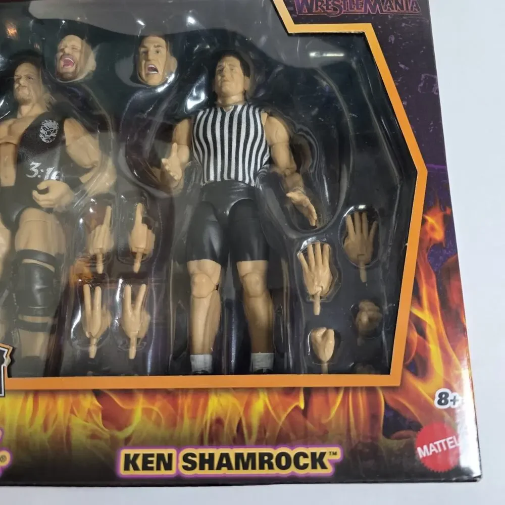WWE Wrestlemania 13 Submission Match 3-Pack Action Figures Hart Austin Shamrock